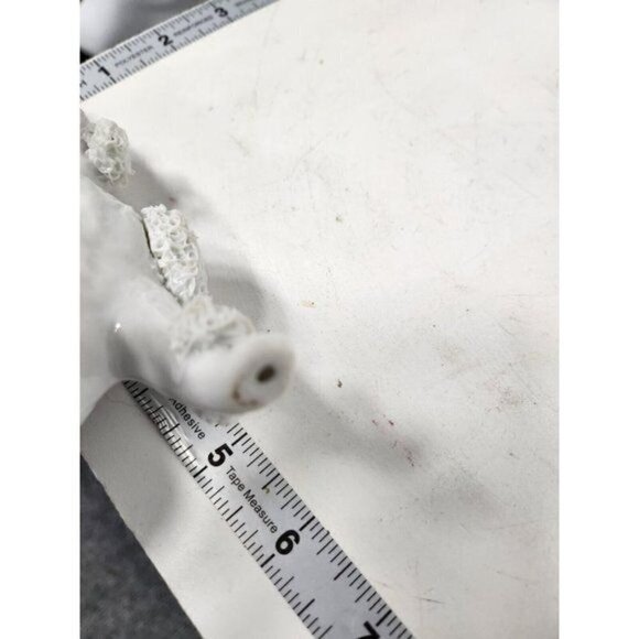 VTG 1950s Ceramic White Spaghetti Poodle Dog Figurine Japanese Rare Mid Century - Picture 10 of 10